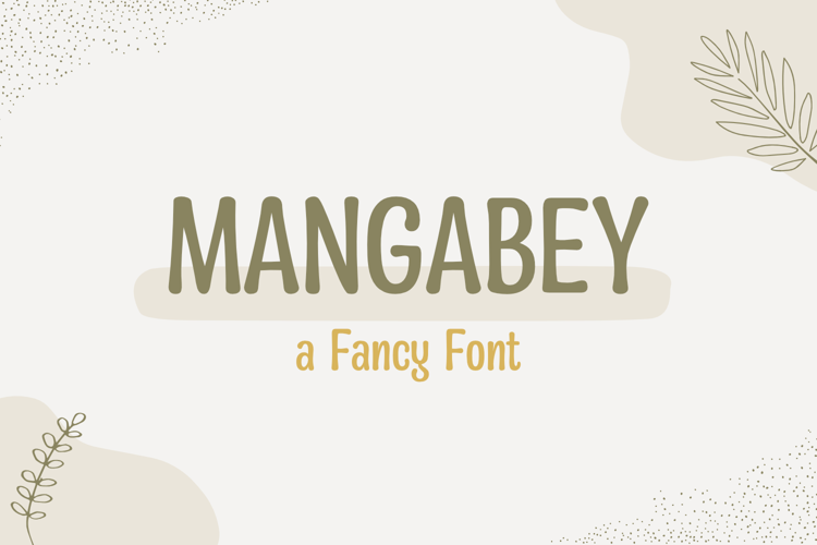 Mangabey Font website image