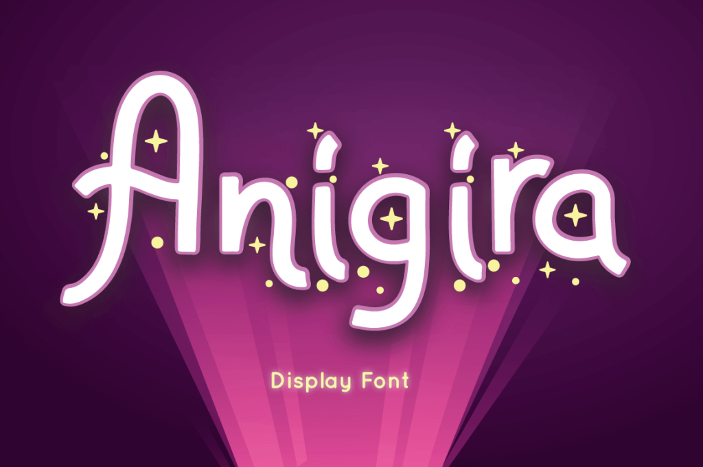 Anigira Font website image