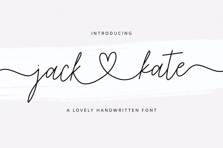Jack & Kate Font website image