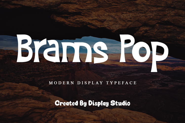 Brams Pop Font website image