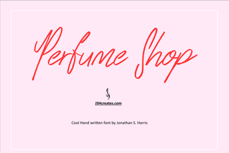 Perfume Shop Font website image