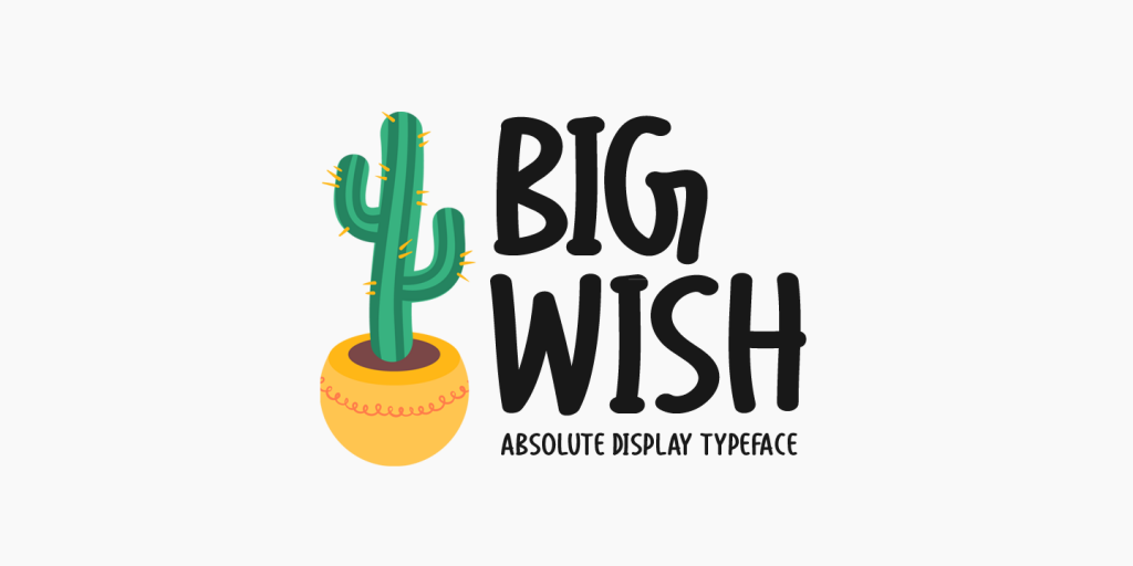 Big Wish Font website image
