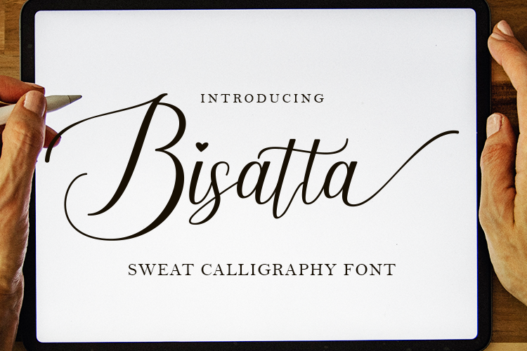 Bisatta Font website image