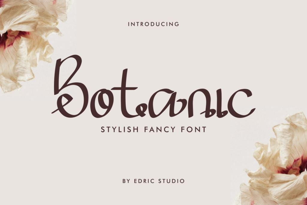 Botanic Demo Font website image