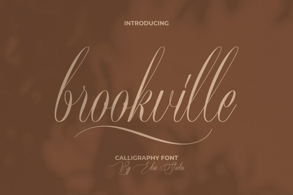 Brookville Demo Font website image