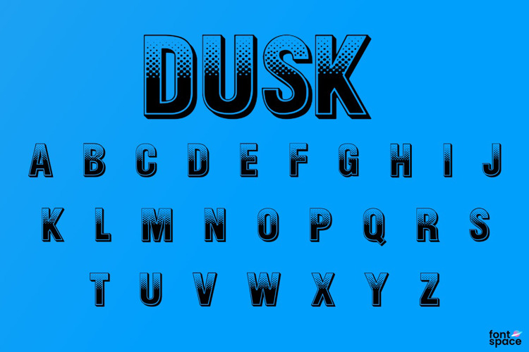 Dusk Font website image