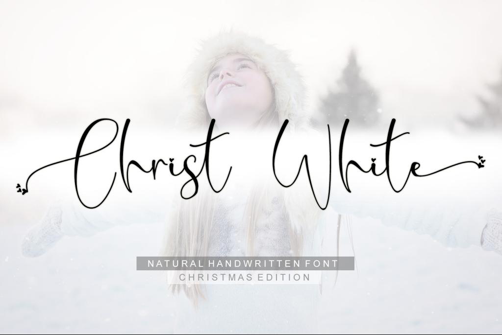 Christ White – Personal Use Font website image