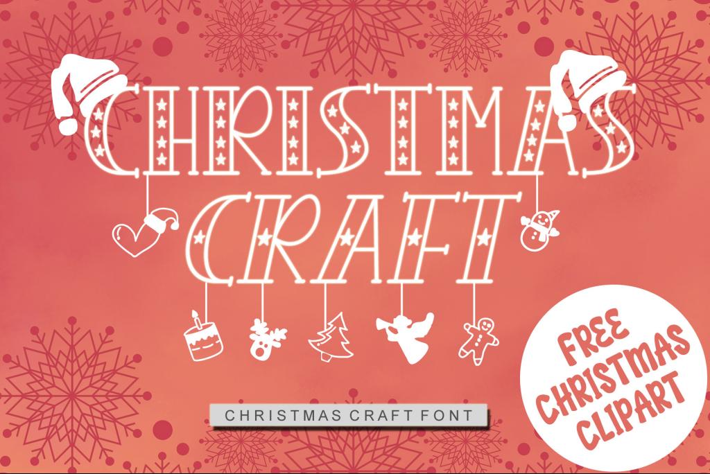 CHRISTMAS CRAFT – Personal Use Font website image