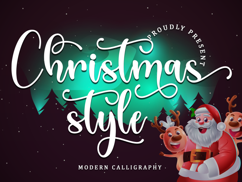 Christmas Style – Personal Use Font website image