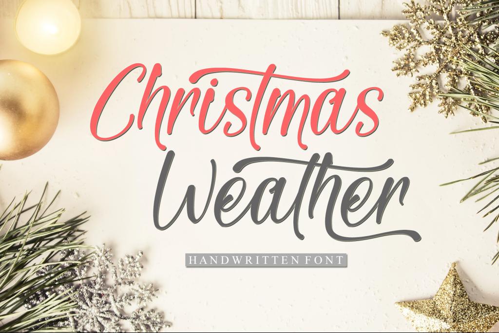 Christmas Weather – Personal Us Font website image