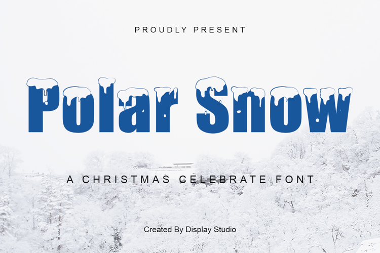 Polar Snow Font website image