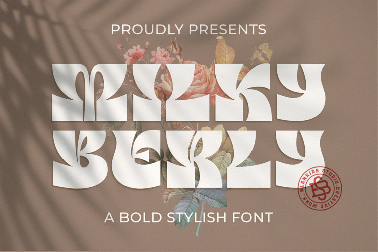 Milky Berly Font website image