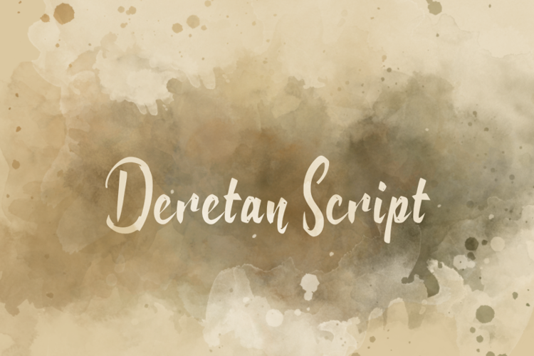 d Deretan Script Font website image