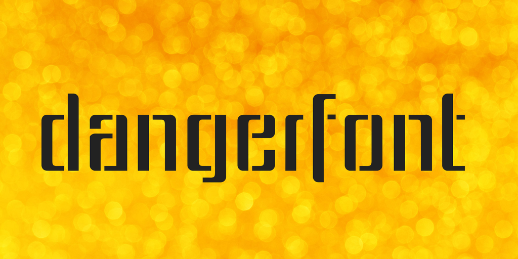 dangerfont Font website image