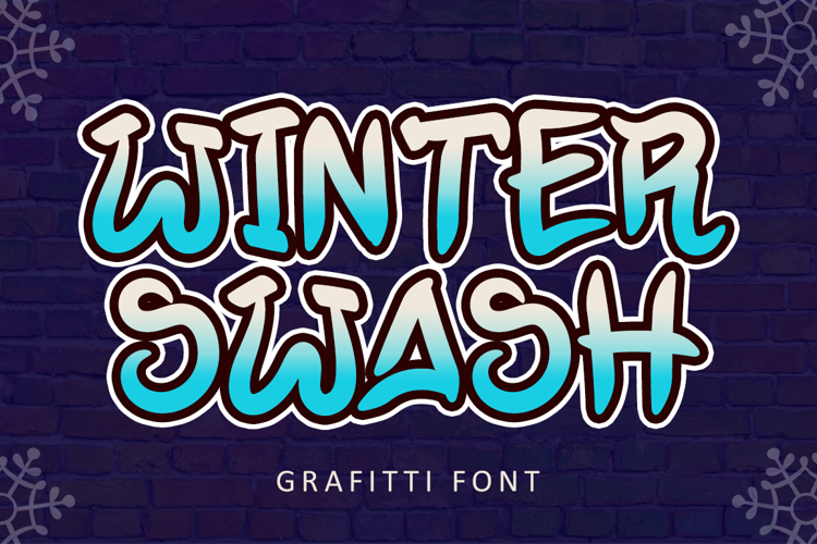 Winter Swash Font website image