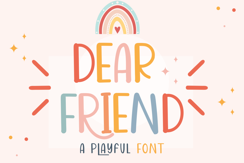 Dear Friend Font website image