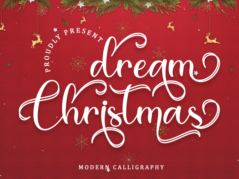 Dream Christmas Font website image
