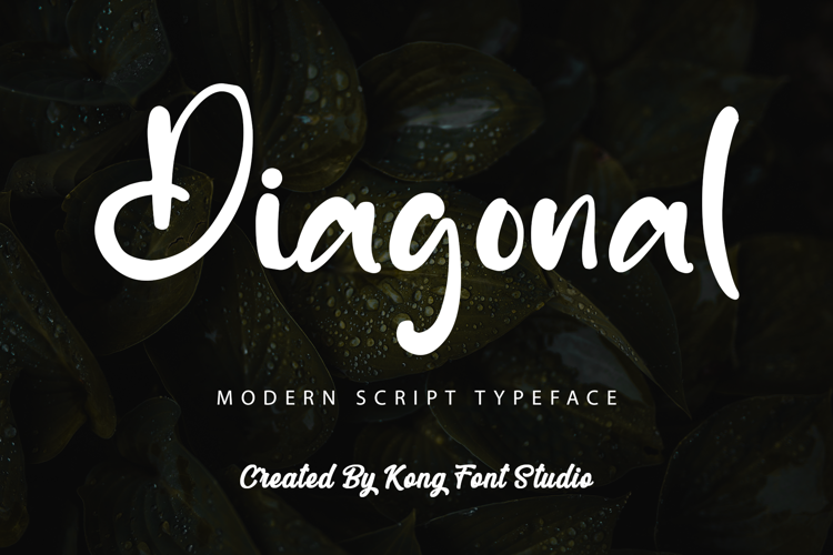 Diagonal Font website image