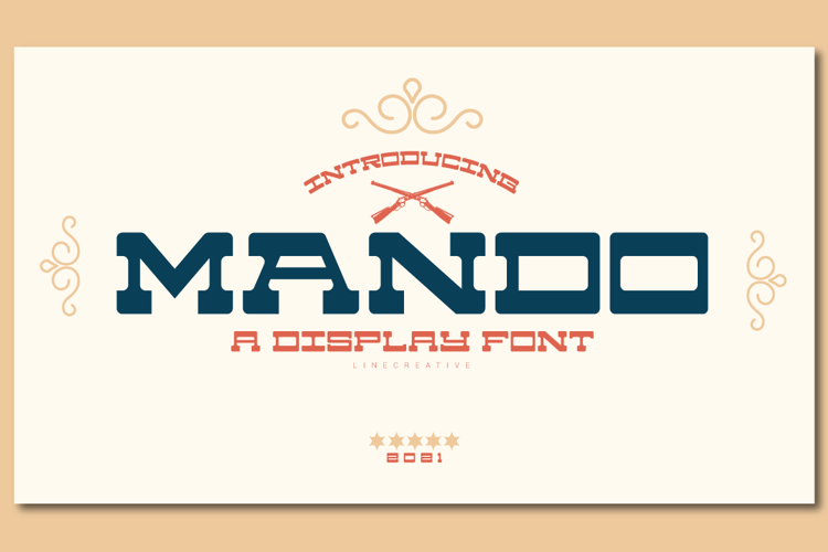 Mando Font website image