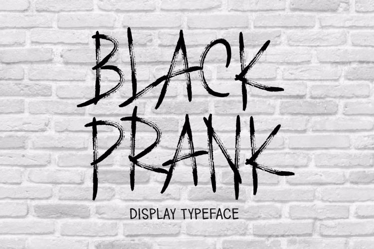 BLACK PRANK Font website image