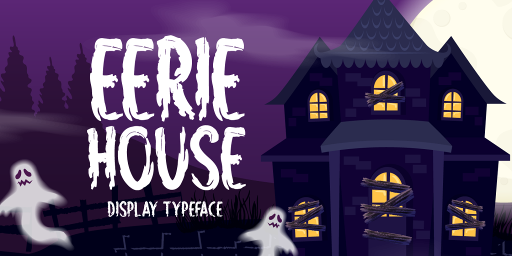 Eerie House Font website image