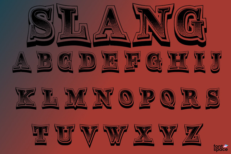 Slang Font website image