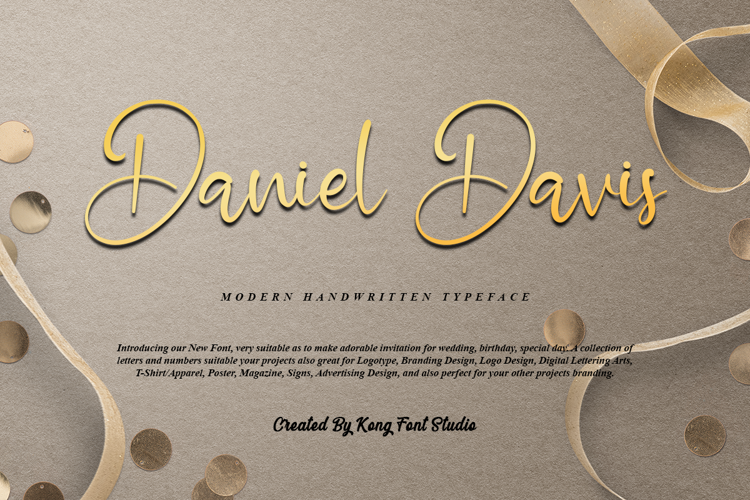 Daniel Davis Font website image