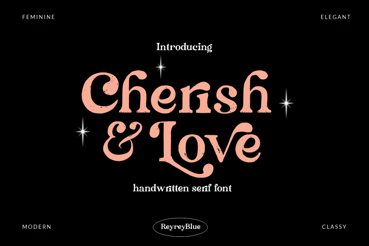 Cherish & Love Font website image