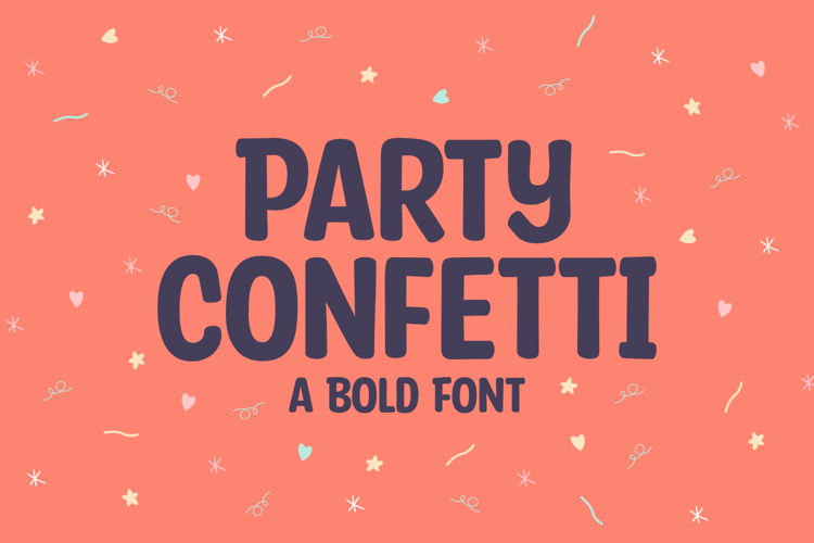 Party Confetti Font website image