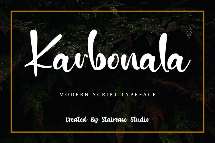 Karbonala Font website image