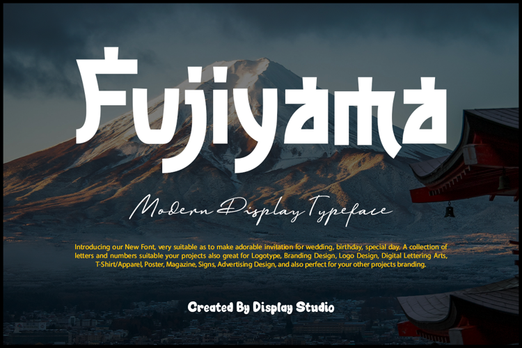 Fujiyama Font website image