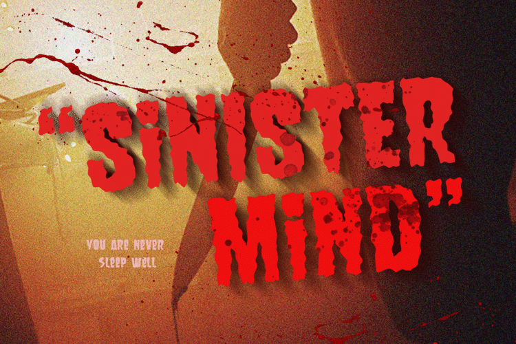 Sinister Mind Font website image