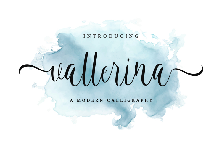 vallerina Font website image