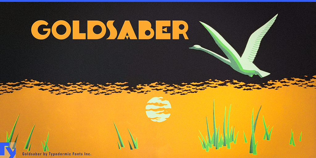 Goldsaber Font website image