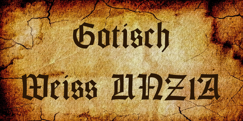 Gotisch Weiss UNZ1A Font Family website image