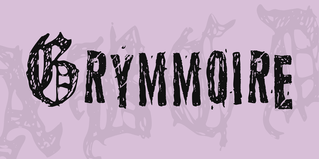 Grymmoire Font website image