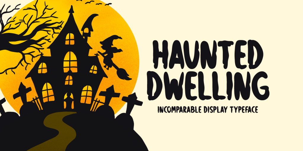 Haunted Dwelling Font website image