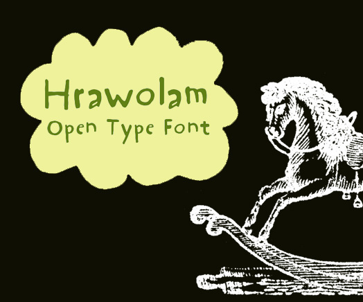 Hrawolam Font website image