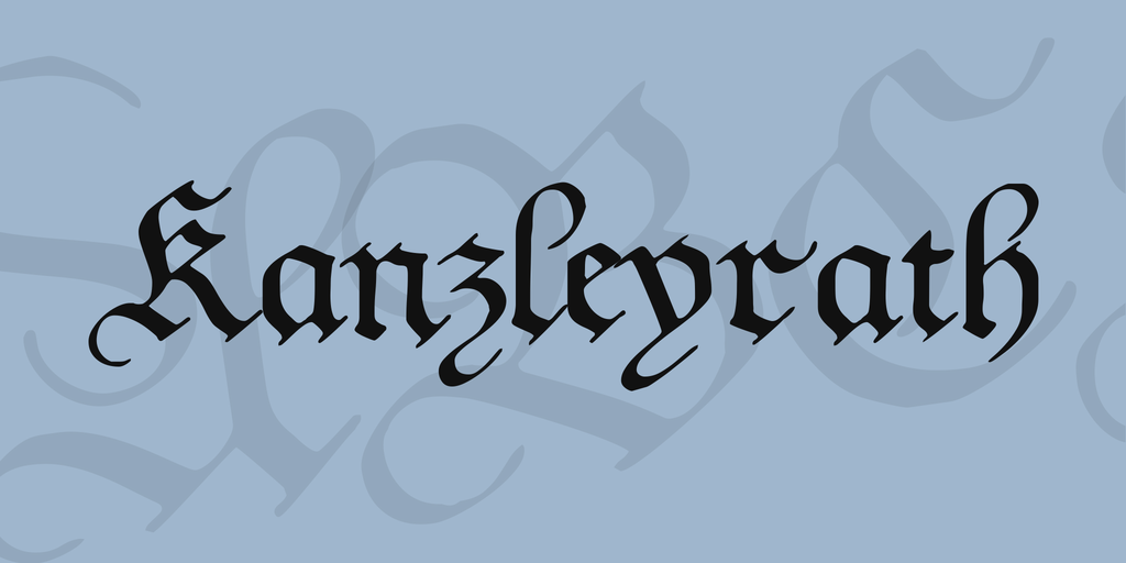 Kanzleyrath Font website image