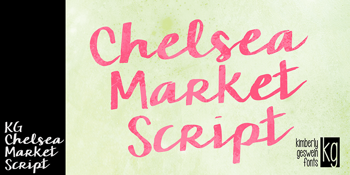 KG Chelsea Market Script Font website image