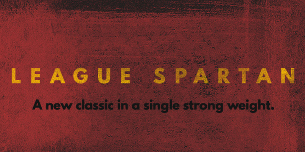 League Spartan Font website image