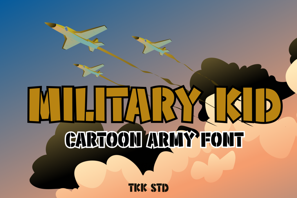 Military Kid Font website image