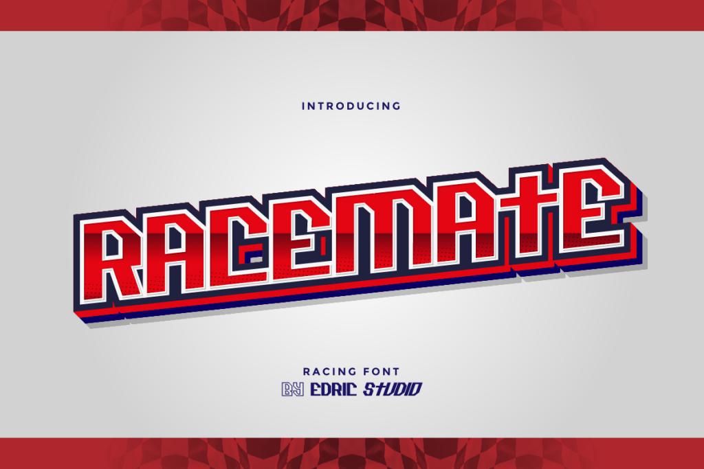 Racemate Demo Font Family website image