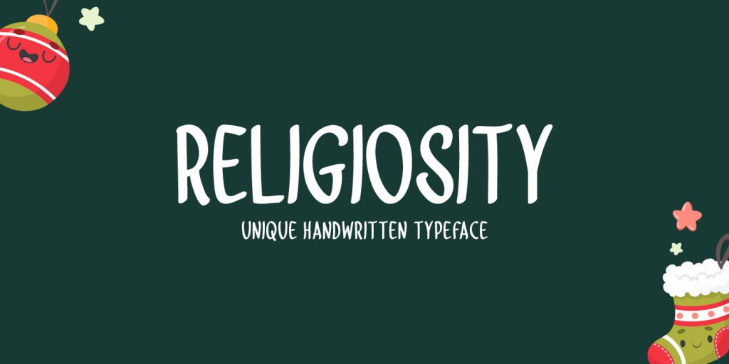 Religiosity Font website image
