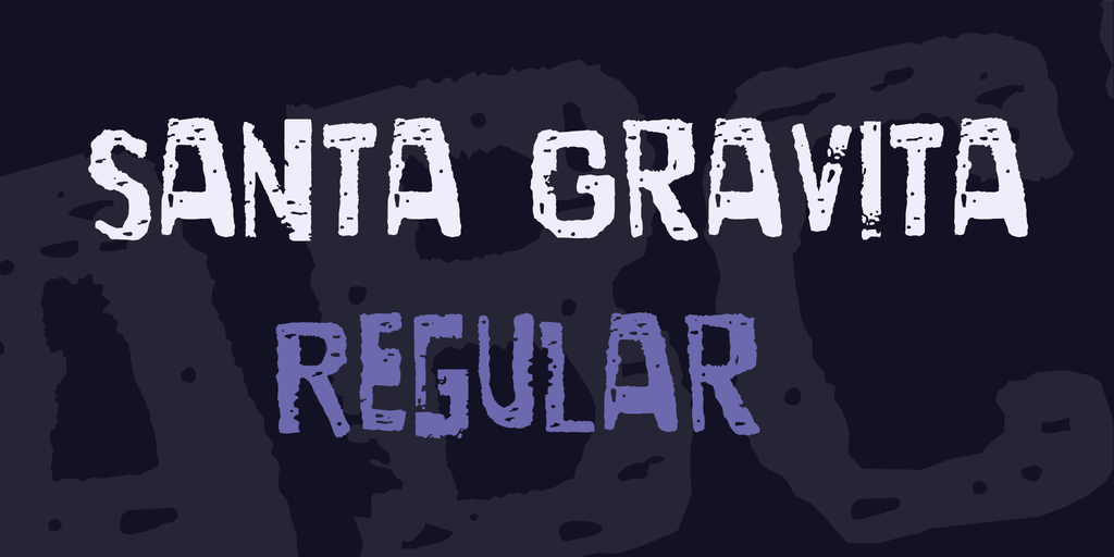 Santa Gravita Font website image