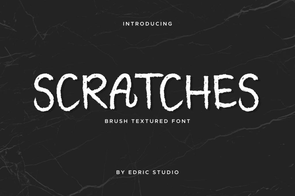 Scratches Demo Font website image