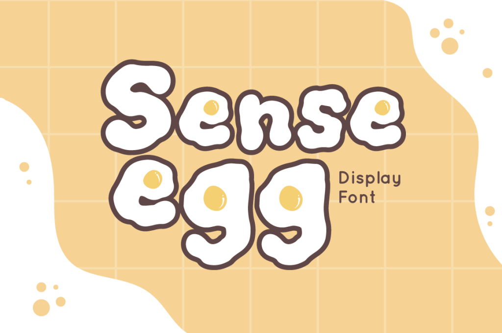 Sense egg Font website image
