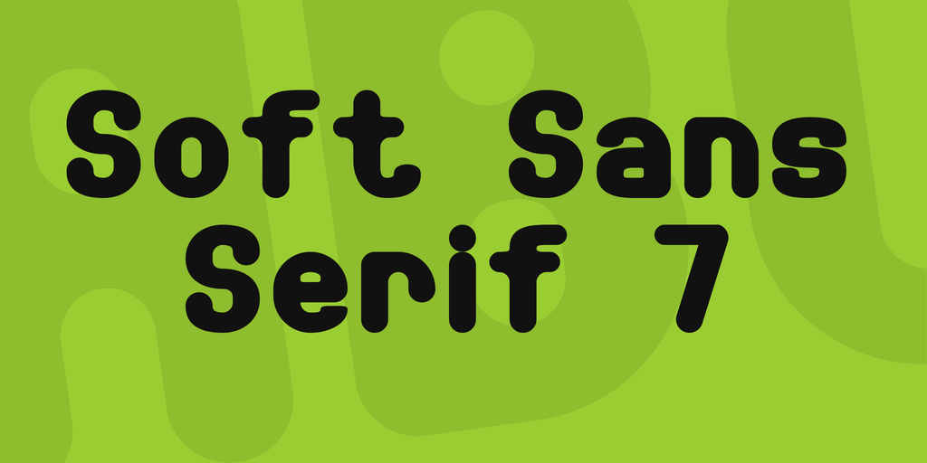 Soft Sans Serif 7 Font website image