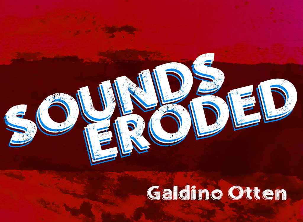 Sounds Eroded Font website image