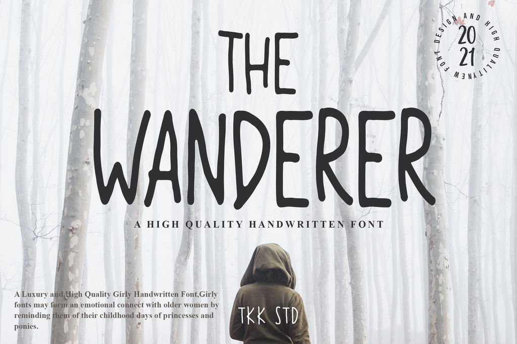 The Wanderer Font website image
